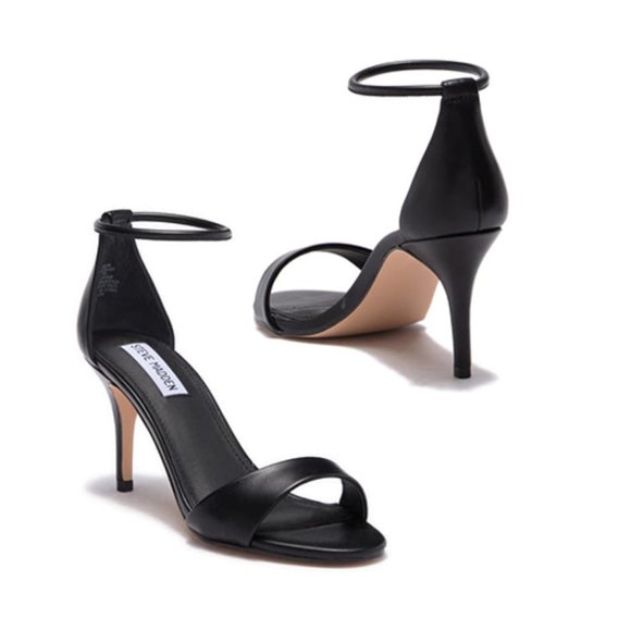 Steve Madden Shoes - Steve Madden Skye Ankle Strap Black Sandal Size: 8